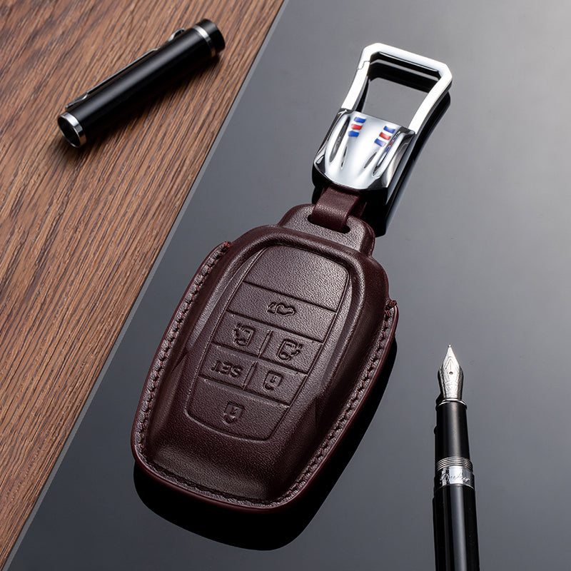 Leather Key Fob Cover for Toyota (Model B)
