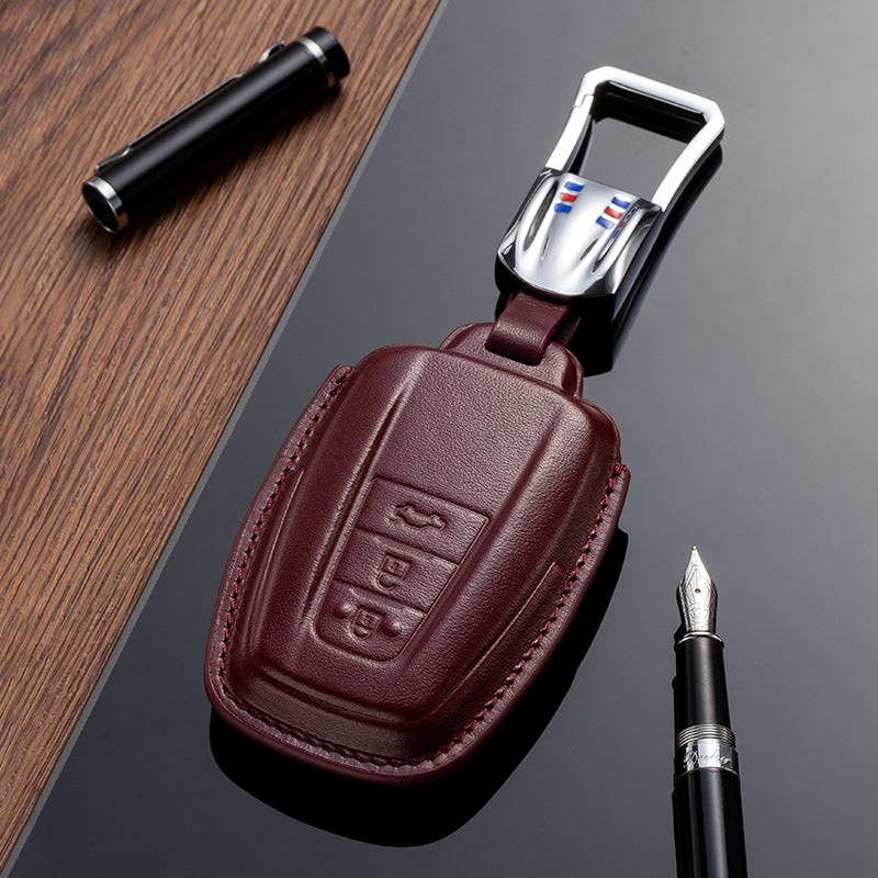 Leather Key Fob Cover for Toyota (Model D) - T-Carbon Official Store
