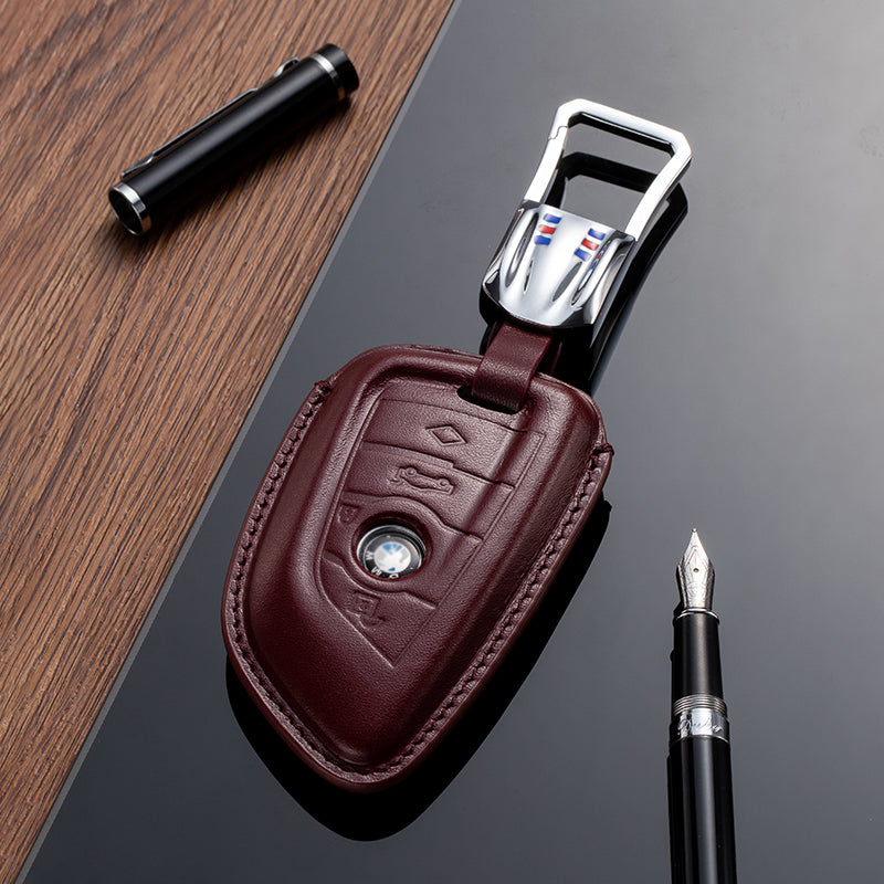 Leather Key Fob Cover for BMW (Model B) - T-Carbon Official Store