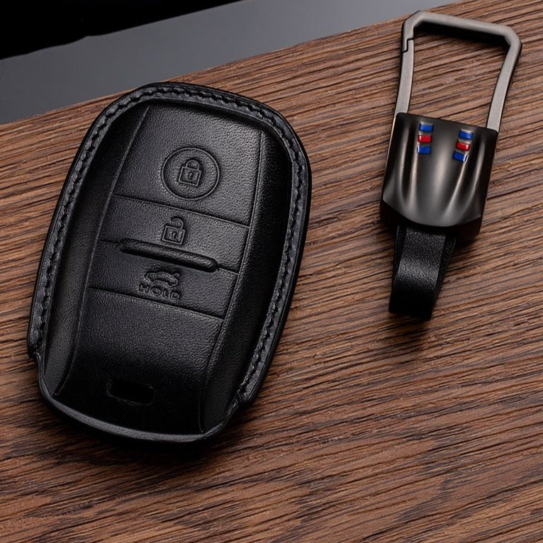 Leather Key Fob Cover for Kia (Model A) - T-Carbon Official Store