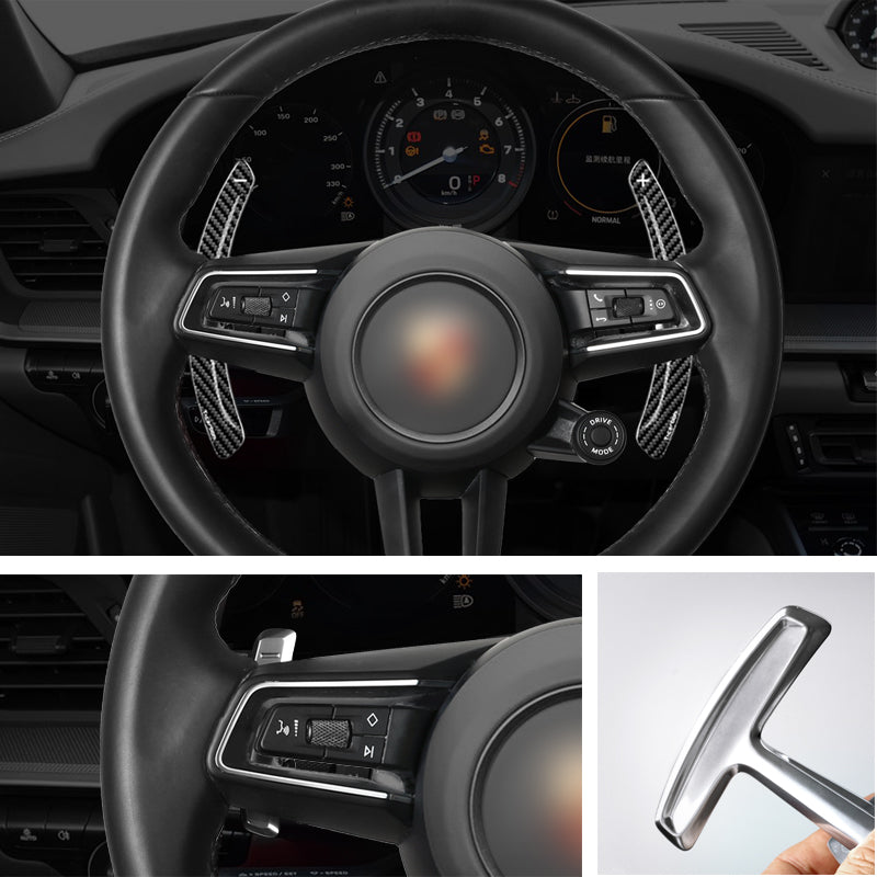 T-Carbon for Porsche Carbon Fiber Paddle Shifters Replacement (Model A: 2021 Onwards)