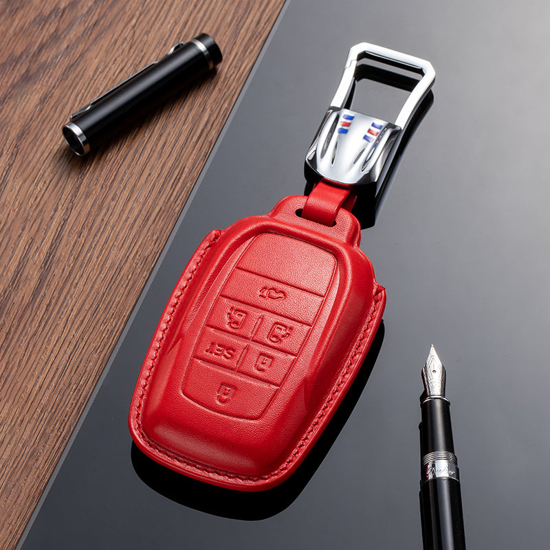 Leather Key Fob Cover for Toyota (Model B)