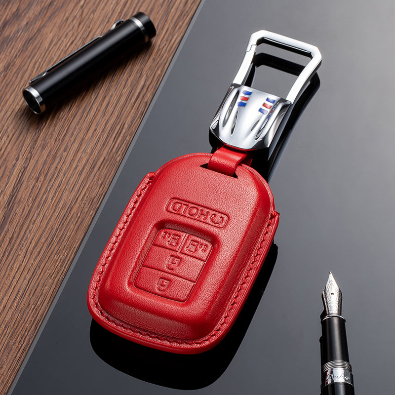 Leather Key Fob Cover for Honda (Model C) - T-Carbon Official Store