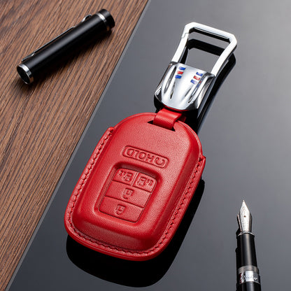 Leather Key Fob Cover for Honda (Model C) - T-Carbon Official Store