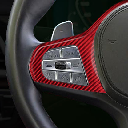 T-Carbon for BMW Carbon Fiber Steering Wheel Cover (Model E: 2022-2023)