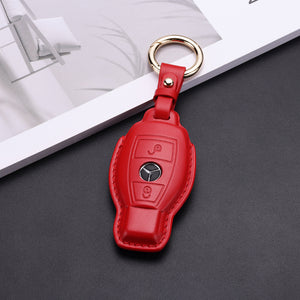 Open image in slideshow, Mercedes Benz Pastel Leather Key Fob Cover (Model A)
