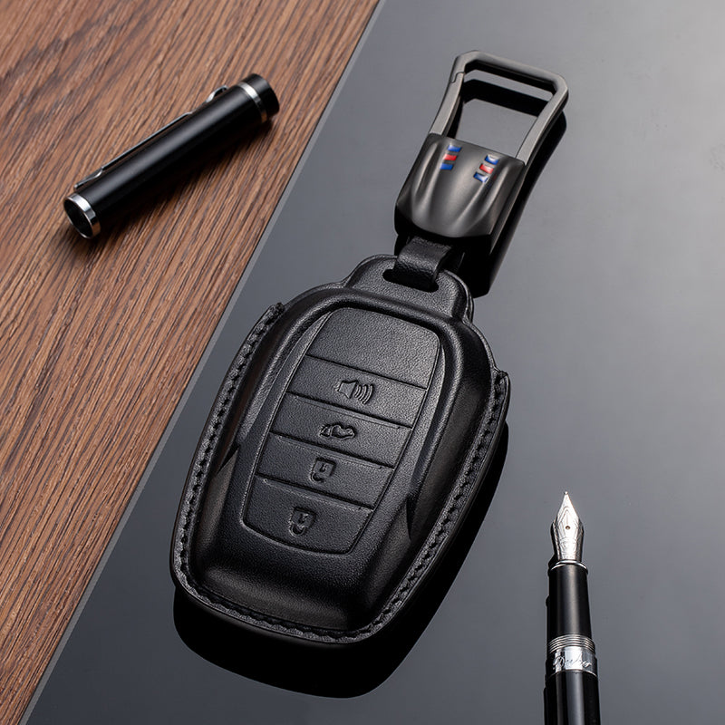 Leather Key Fob Cover for Toyota (Model B)