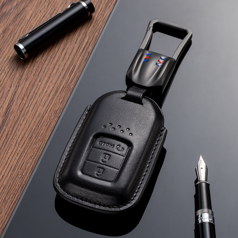 Leather Key Fob Cover for Honda (Model C) - T-Carbon Official Store