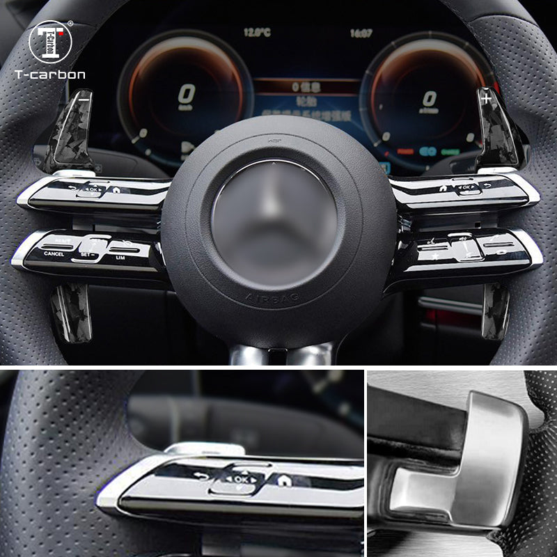 T-Carbon for Mercedes Benz Carbon Fiber Paddle Shifters (Model C: 2021) - T-Carbon Official Store