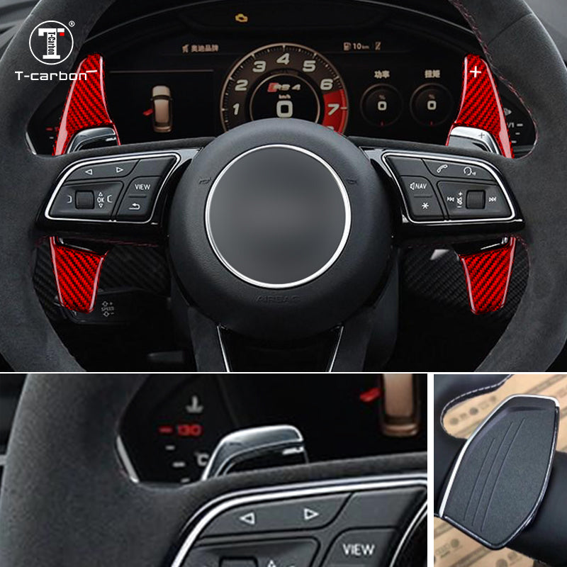 T-Carbon for Audi Carbon Fiber Paddle Shifters (Model E: 2018 onwards) - T-Carbon Official Store