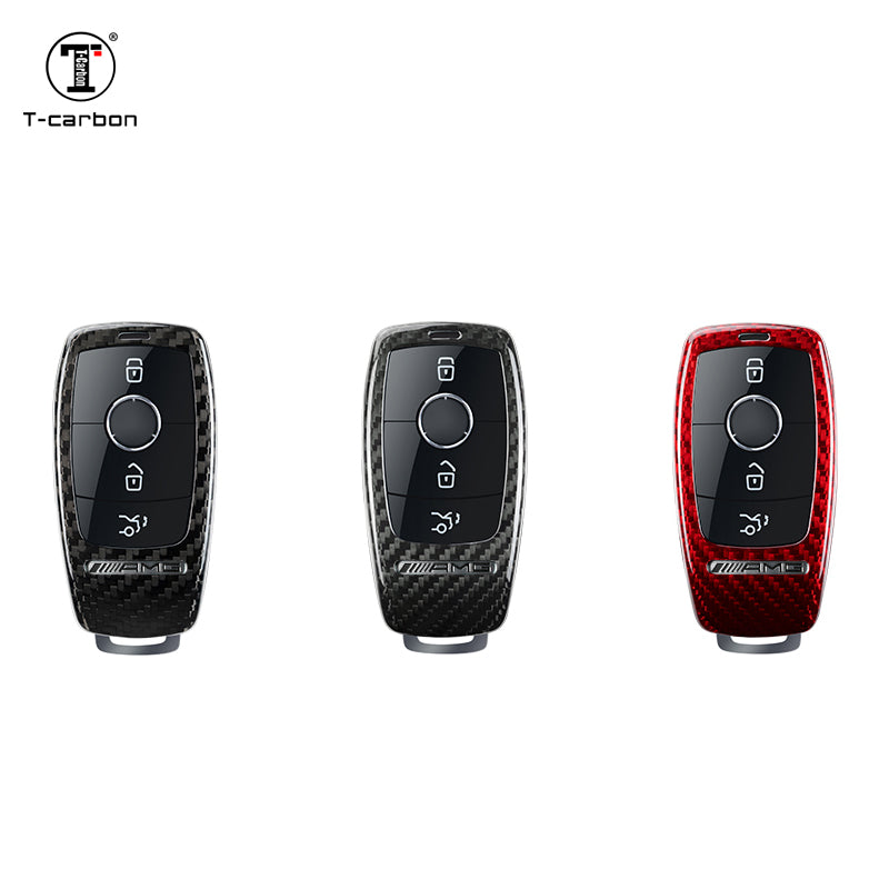 T-Carbon for Mercedes Benz AMG Carbon Fiber Key Fob Case (Model C) - T-Carbon Official Store