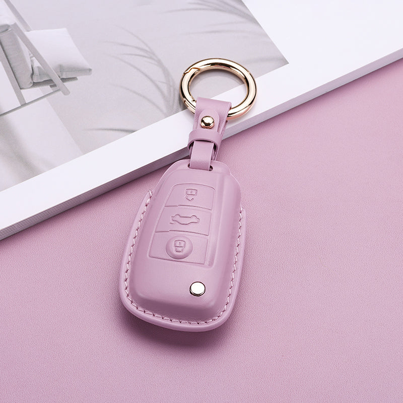 Pastel Leather Key Fob Cover Audi (Model B)