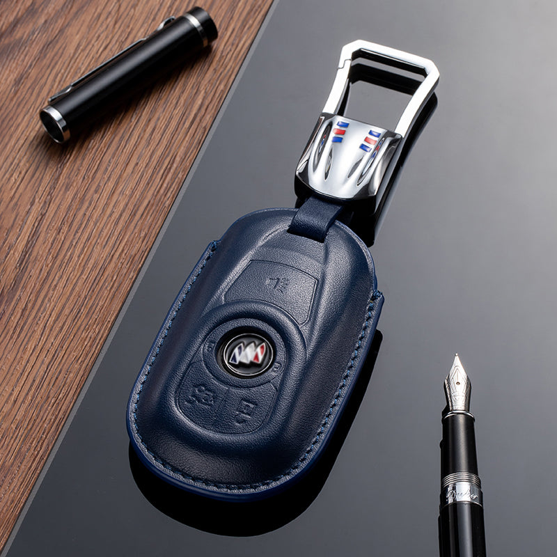 Leather Key Fob Cover for Buick (Model A) - T-Carbon Official Store
