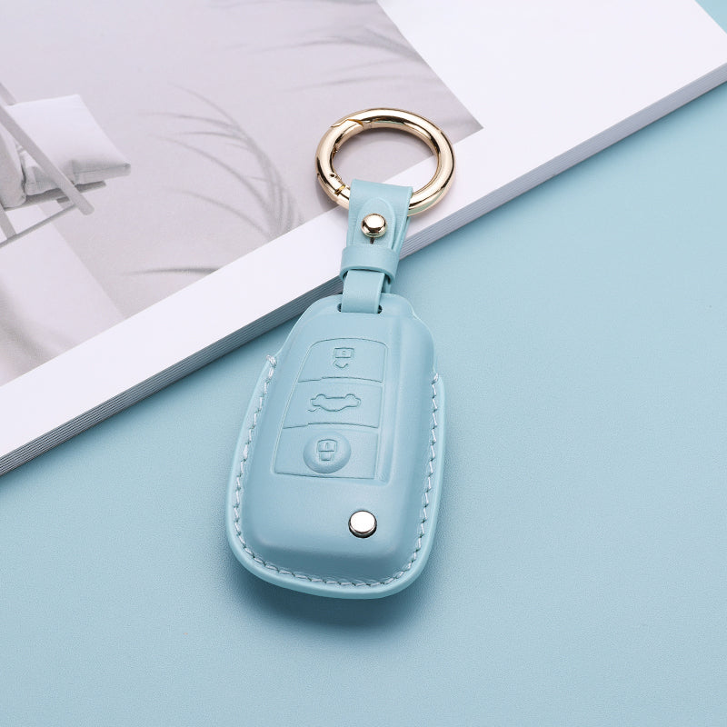 Pastel Leather Key Fob Cover Audi (Model B)