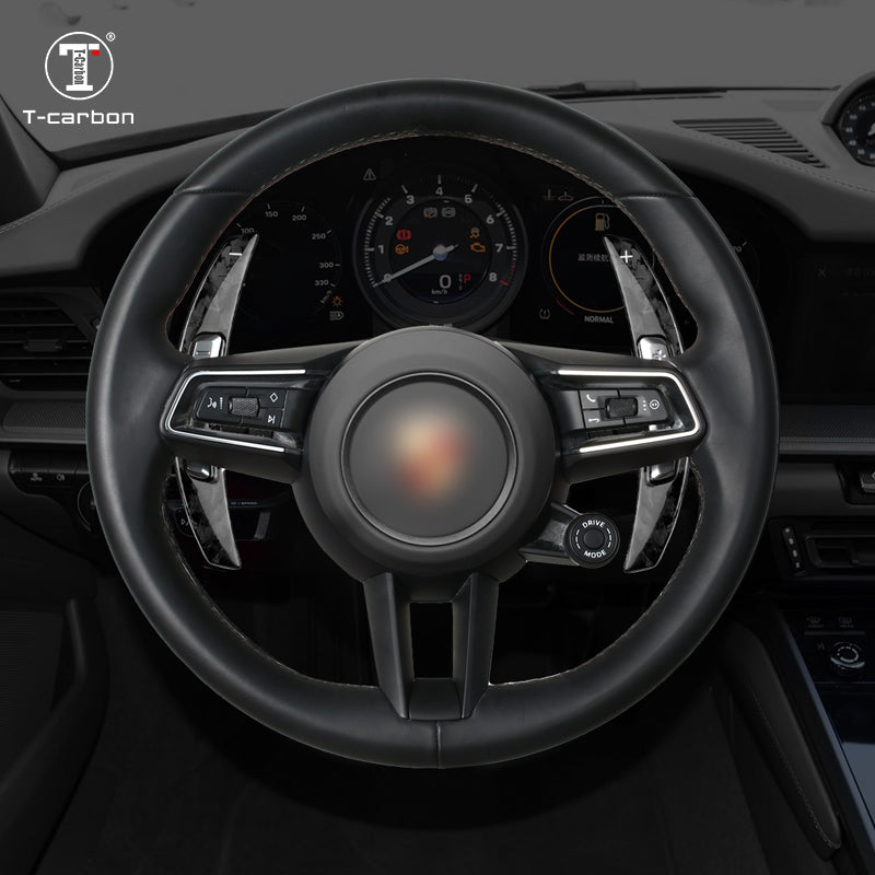 T-Carbon for Porsche Carbon Fiber Paddle Shifters (Model D: 2021 onwards)