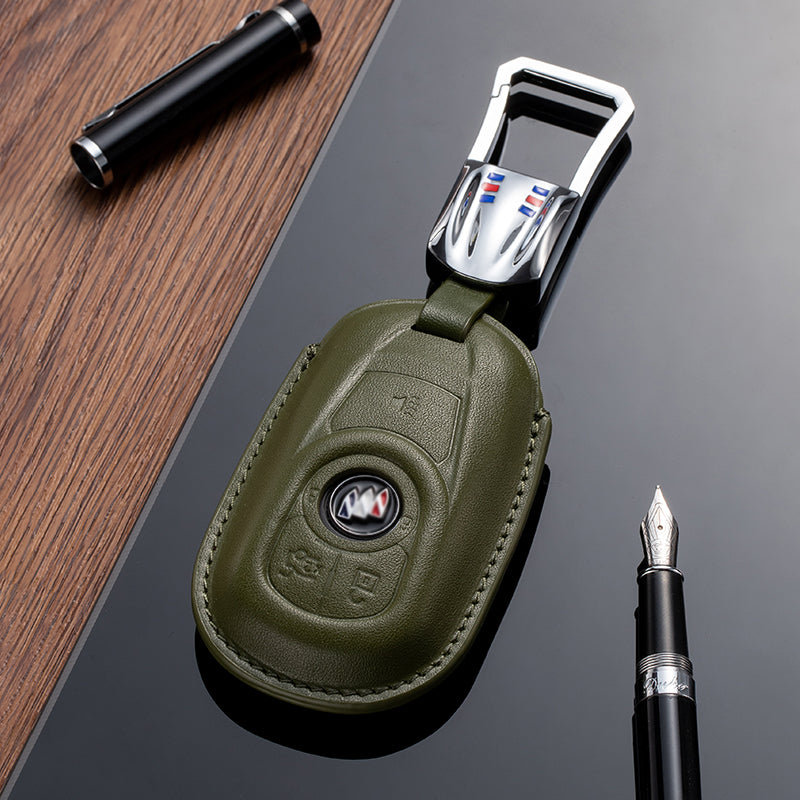 Leather Key Fob Cover for Buick (Model A) - T-Carbon Official Store