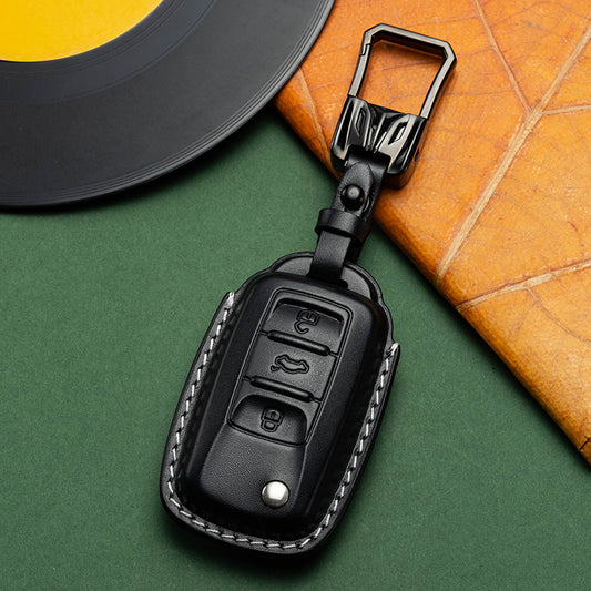 Exclusive Leather Key Fob Cover for Volkswagen (Model B)