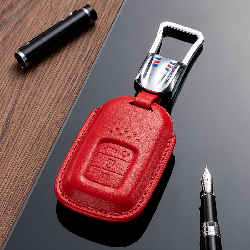 Leather Key Fob Cover for Honda (Model C) - T-Carbon Official Store