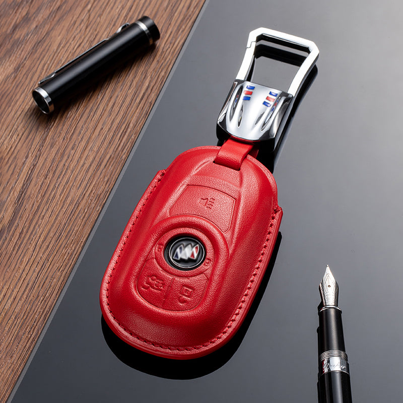 Leather Key Fob Cover for Buick (Model A) - T-Carbon Official Store