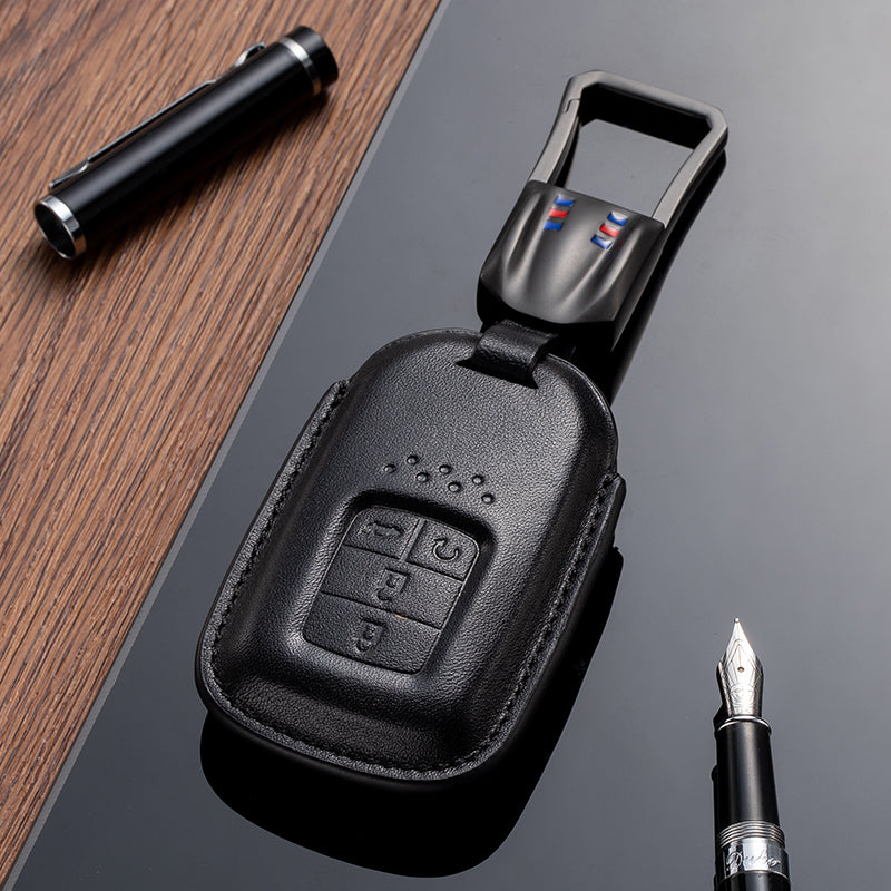 Leather Key Fob Cover for Honda (Model C) - T-Carbon Official Store