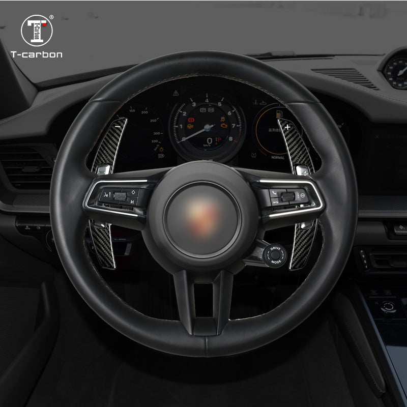 T-Carbon for Porsche Carbon Fiber Paddle Shifters (Model D: 2021 onwards)