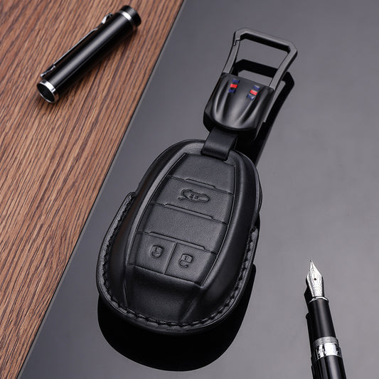 Leather Key Fob Cover for Alfa Romeo (Model A)