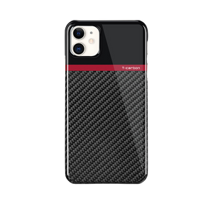 Open image in slideshow, T-Carbon Accessories Carbon Fiber Iphone Case (Iphone 11)
