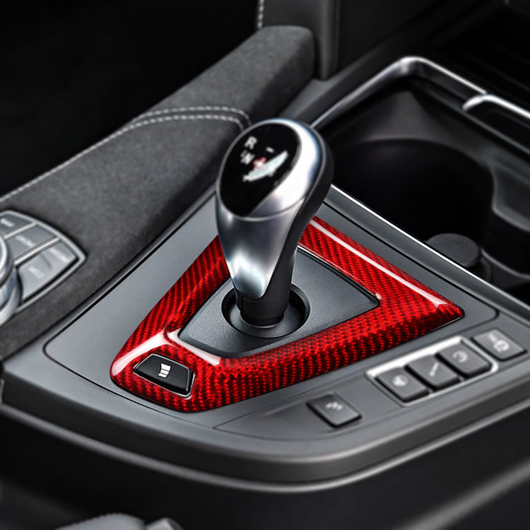 Carbon Fiber Gear Shift Console Cover for BMW M-Series (Model A)