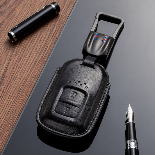Leather Key Fob Cover for Honda (Model C) - T-Carbon Official Store