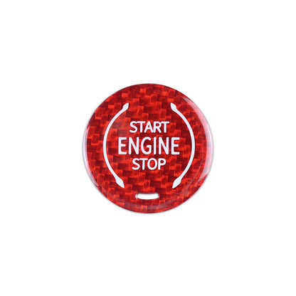 Carbon Fiber Start Stop Button for Cadillac (Model D)