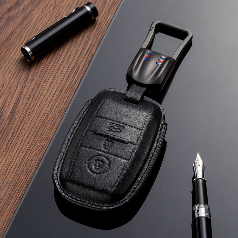 Leather Key Fob Cover for Kia (Model A) - T-Carbon Official Store