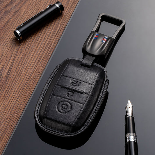 Leather Key Fob Cover for Kia (Model A) - T-Carbon Official Store