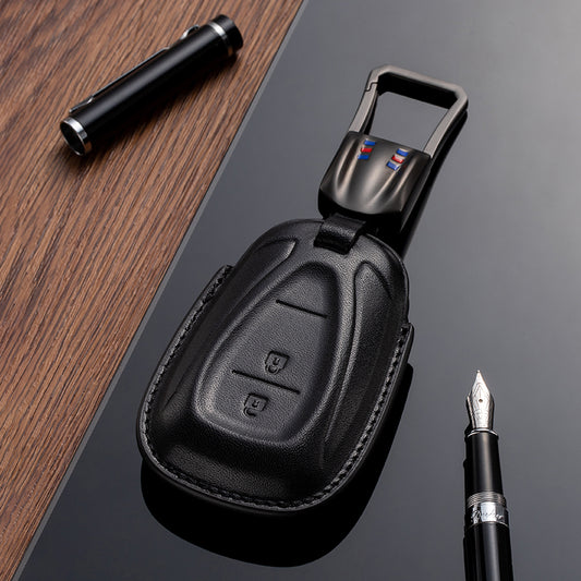 Leather Key Fob Cover for Chevrolet (Model B)