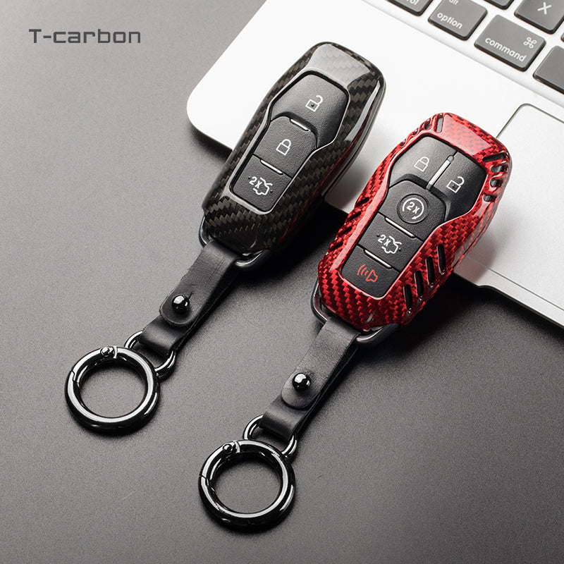 Ford Mustang Carbon Fiber Key Fob Case (Model A/B) - T-Carbon Official