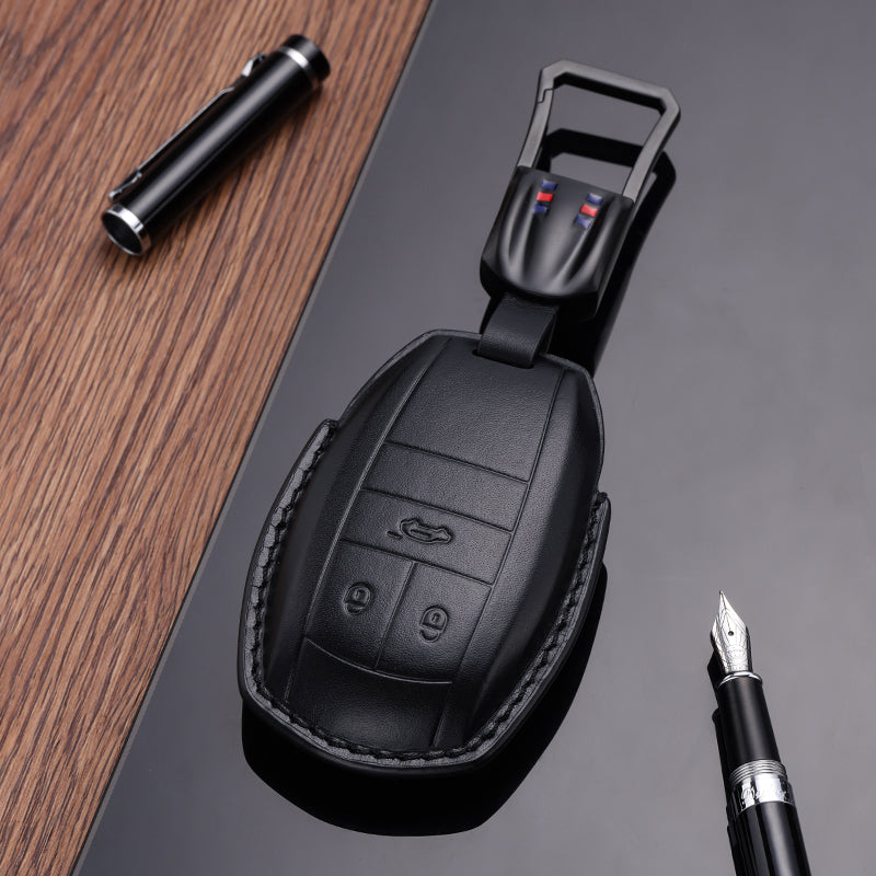 Leather Key Fob Cover for Bentley (Model A)