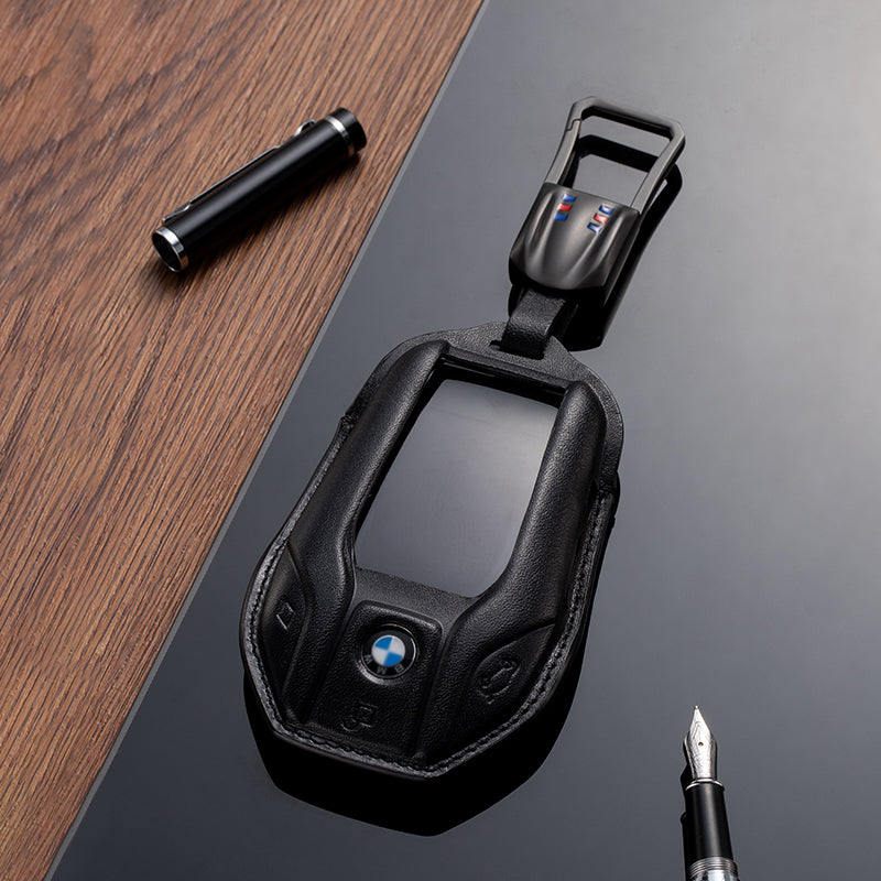 Leather Key Fob Cover for BMW (Model C) - T-Carbon Official Store
