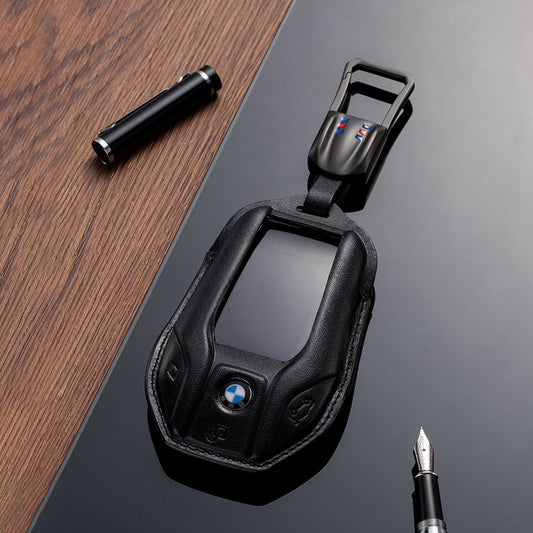 Leather Key Fob Cover for BMW (Model C) - T-Carbon Official Store