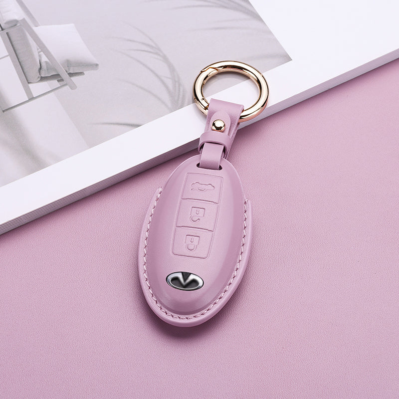 Pastel Leather Key Fob Cover for Infiniti (Model B) - T-Carbon Official Store