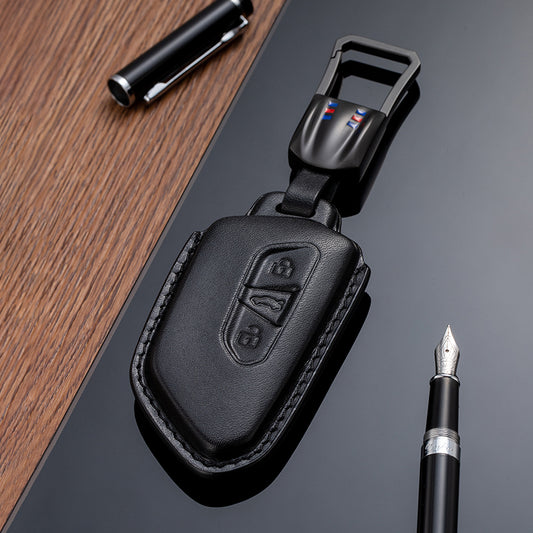 Leather Key Fob Cover for Volkswagen (Model F) - T-Carbon Official Store