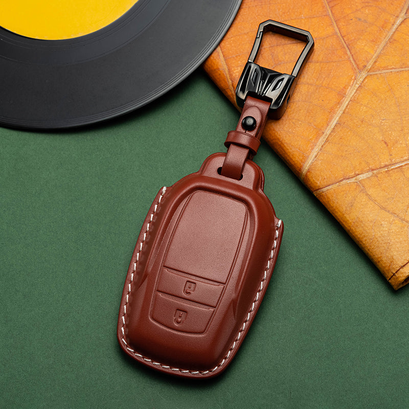 Exclusive Leather Key Fob Cover for Toyota (Model B)