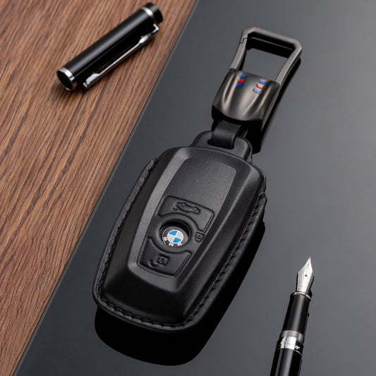 Leather Key Fob Cover for BMW (Model A) - T-Carbon Official Store