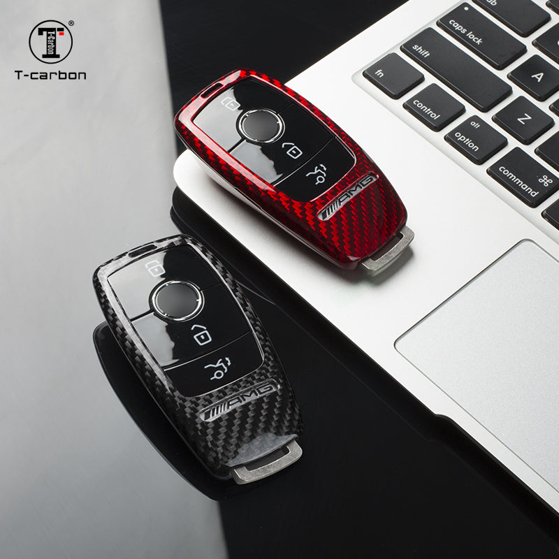 T-Carbon for Mercedes Benz AMG Carbon Fiber Key Fob Case (Model C) - T-Carbon Official Store