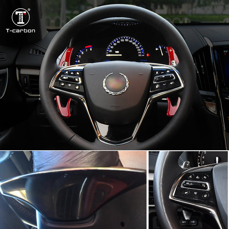 T-Carbon for Cadillac Carbon Fiber Paddle Shifters (Model A: 2014-2018) - T-Carbon Official Store