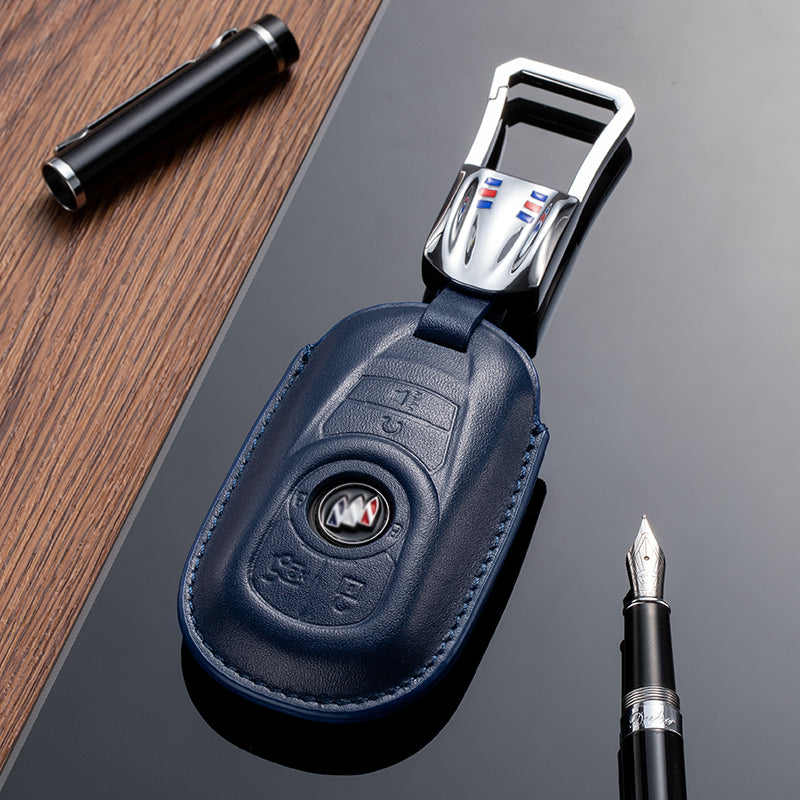 Leather Key Fob Cover for Buick (Model A) - T-Carbon Official Store