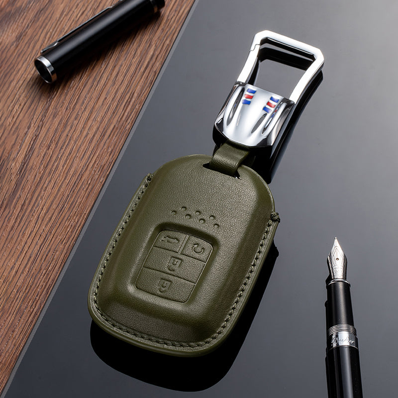 Leather Key Fob Cover for Honda (Model C) - T-Carbon Official Store