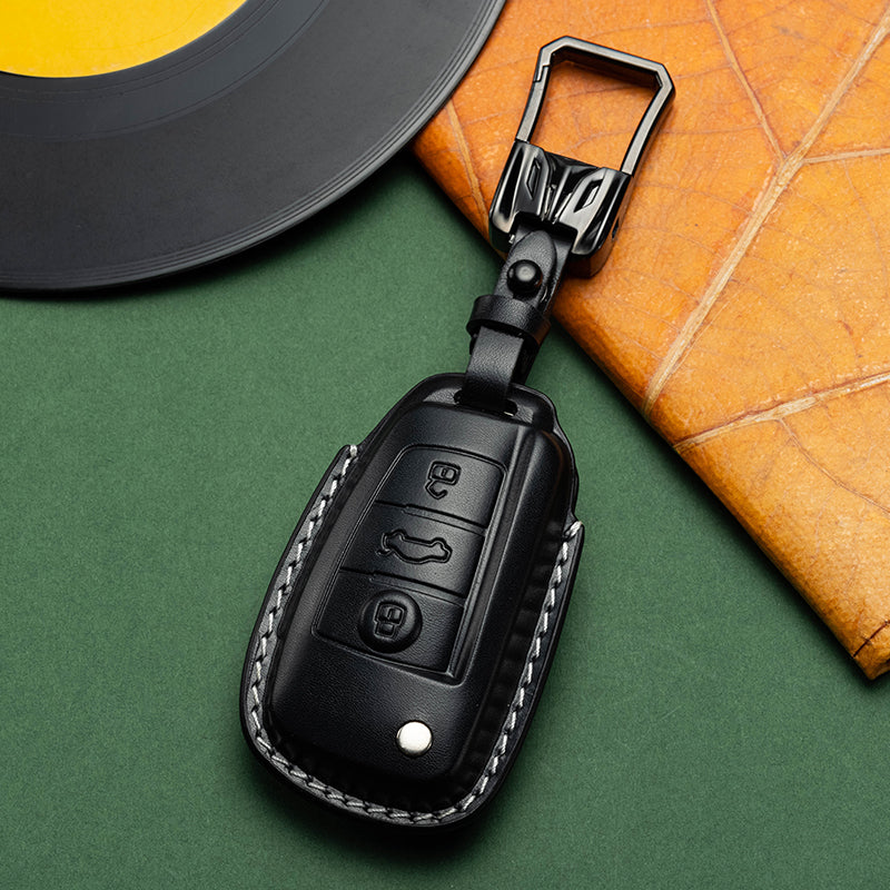 Exclusive Leather Key Fob Cover for Audi (Model B)