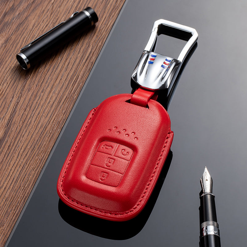 Leather Key Fob Cover for Honda (Model C) - T-Carbon Official Store