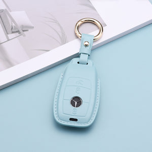 Open image in slideshow, Mercedes Benz Pastel Leather Key Fob Cover (Model B)
