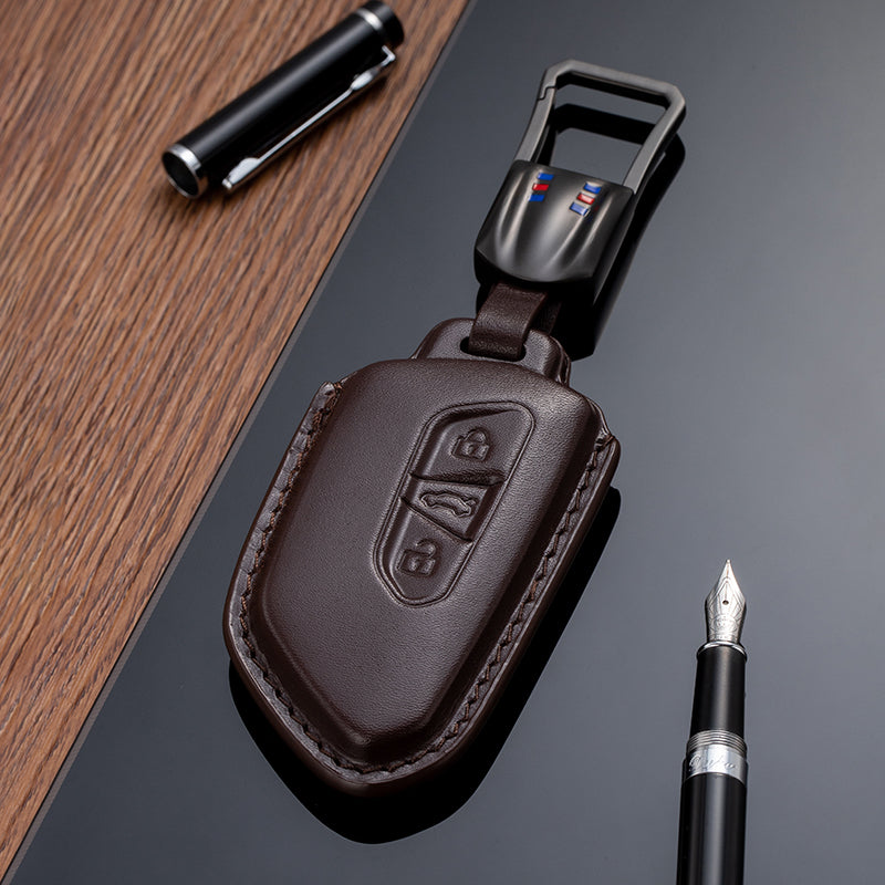 Leather Key Fob Cover for Volkswagen (Model F) - T-Carbon Official Store