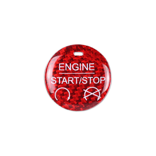 Carbon Fiber Start Stop Button for Ford Mustang (Model A)